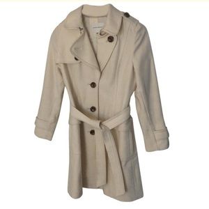 Banana republic cream peacoat - size small
